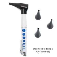 1pc Mini Diagnostic Otoscope Kit With High Resolution LED Ear Light, Portable Ear Otoscope, Ear Ophthalmoscope Pen With Light, Ear Magnifier Ear Cleaner Set Pen Light Tourch Flashlight Ear Care Ophtalmoscope Diagnostic Otoscope(No Batteries Included)
