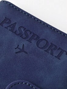 1/2pcs Fashion PU Leather Passport Covers Portable Passport Holder Flight Ticket Clip ID Holder Travel Organizer For Travel And Flight For Men And Women Passport Case Travel Accessories