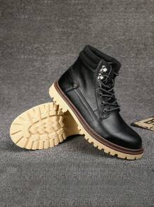 Men's Casual Black Boots Men Hiking Shoes Fashion Chukka Boots For Men
