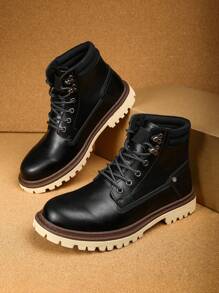 Men's Casual Black Boots Men Hiking Shoes Fashion Chukka Boots For Men