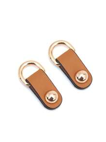 1 par de accesorios de bolsa con bolsa de cubo de metal, bolsa lateral con cremallera, accesorios DIY, repuesto, reutilizables, adecuados para diversos bolsos para mujeres, regalos de Navidad, regalo de Acción de Gracias vintage - Multicolor - Ver 8