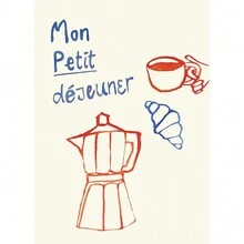 1 件食物早餐俱乐部海报意大利烩饭牛肝菌羊角面包印刷品帆布画趣味咖啡馆海报墙壁艺术图片适用于厨房装饰帆布，无框