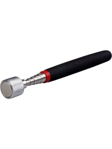 Extendable Magnetic Pick Up Tool, Telescopic Magnetic Grabber Tool, Suitable For Mechanics, Home, Office And Industry, Stainless Steel, Black Handle