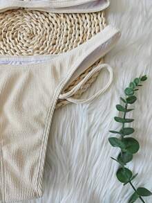 Women's Hollow Out Sexy Solid Color Bikini Set Slender Swimwear, Real Photos, Vacation Outfits Woman