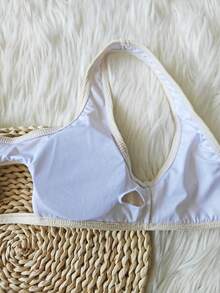 Women's Hollow Out Sexy Solid Color Bikini Set Slender Swimwear, Real Photos, Vacation Outfits Woman