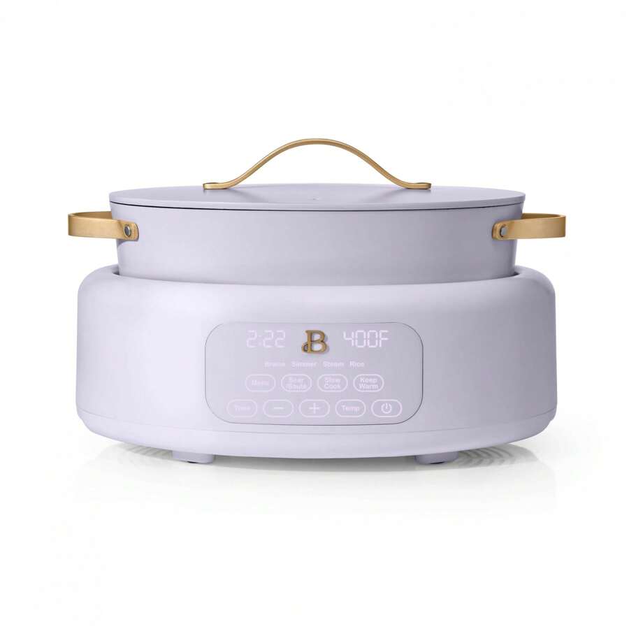 Beautiful 10 In 1 6 Qt Electric MultiCooker, White Icing By Drew