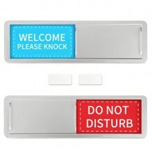 STLEKAN Do Not Disturb Welcome Please Knock Sign, Privacy Sign For Home Office Hotles Hospital Conference Room, Slider Door Sign - Multicolor - View 10