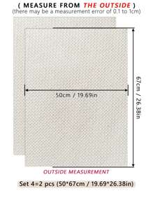 قطعتان من قماش التطريز البيج DIY ، مصنوع من قماش البوليستر ذو ملمس جيد باليد ، سطح نظيف ، وغرز منتظمة للحصول على منتج نهائي أنيق