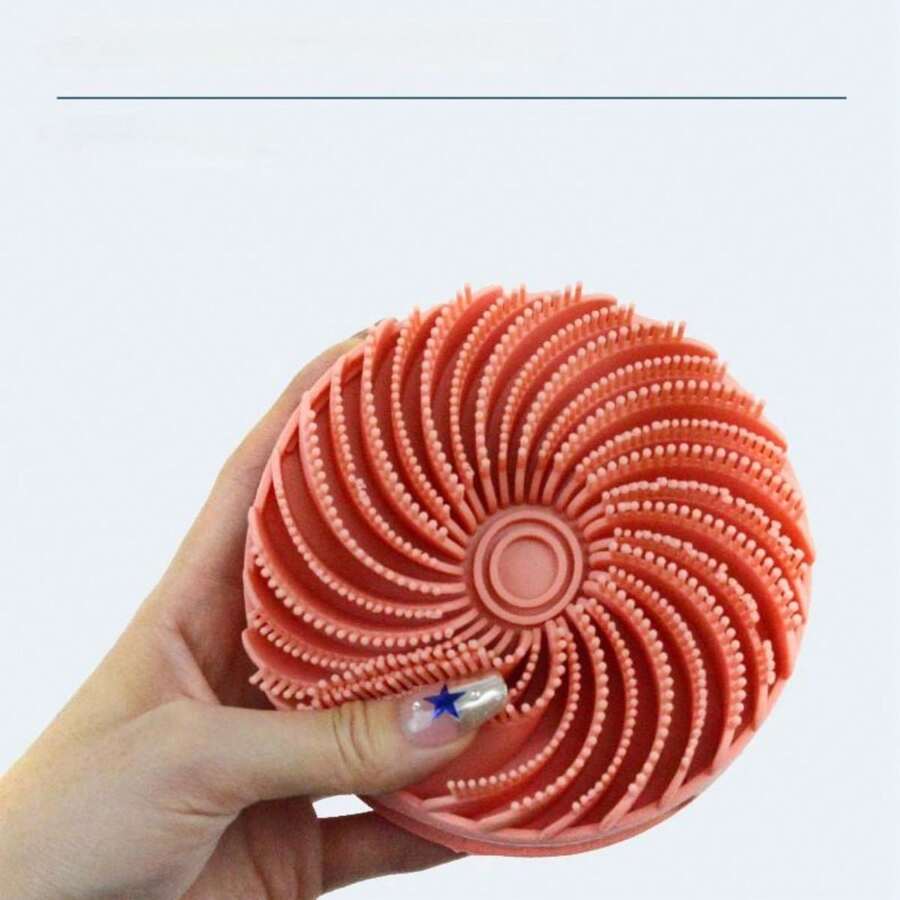 2In1 DualSided Silicone Scrub Brush, Soft Hair Scalp Massager And