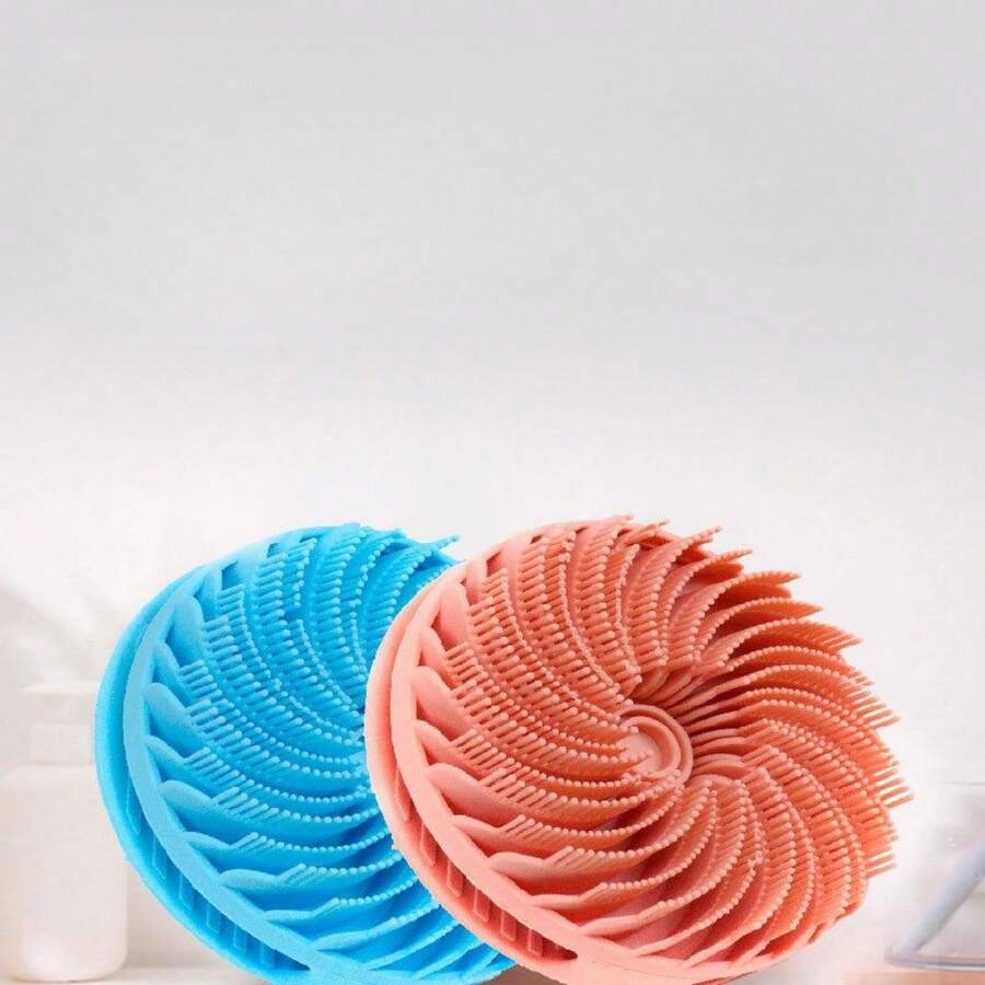 2In1 DualSided Silicone Scrub Brush, Soft Hair Scalp Massager And