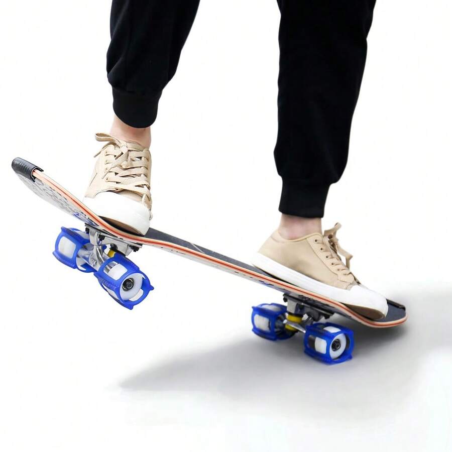 4 قطع / 1 مجموعة من مدربات الحيل للسكيت بورد - مدربات اللاعبين للحيل السريعة بدون خبرة مطلوبة - أغطية عجلات السكيت بورد للقفل للمبتدئين لتعلم الأوليز والكيك فليبس والحيل بشكل أسرع، اكسسوارات التزلج - ممتعة وسهلة، الأوليز والكيك فليبس والمزيد - لجميع الأعمار - اكسسوارات التزلج تجعل هدايا رائعة للمراهقين والفتيات