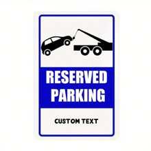1 Peça Placa de Estacionamento Proibido Personalizada, Placa de Estacionamento Reservado Personalizada, Placa de Metal Personalizada para Negócios Comerciais, Local de Trabalho, Escritório, Casa de 8x12 Polegadas - Multicolorido - Visão 7