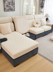 1PC Jacquard Sofa Cushion Cover Living Room Short Plush Sofa Cover Pet Elastic Sofa Protective Cover Home Decoration