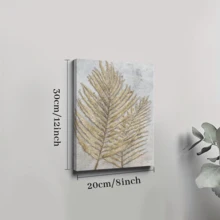 1pc Framed Canvas Poster, Palm Leaf Wall Art Canvas Paintings, Ideal Gift For Bedroom Living Room Corridor, Wall Art, Wall Decor, Winter Decor, Room Decoration - Nhiều màu - Xem 7