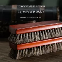 【大号家用鞋刷】棕红色鞋油刷工具马毛刷家用沙发皮革服装汽车内饰清洁护理皮鞋清洁刷