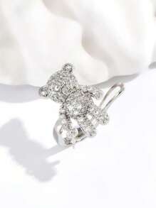 1pc Cute Sweet Zirconia Bear Ear Bone Clip Jewelry Exquisite Ladies Gift - Style 1 - View 16