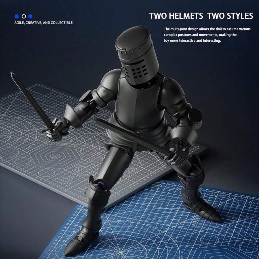Figurine Squelette Articulée à 360° - Kit à Assembler, 13 Cm, Avec Armes - Pour Décoration, Jeu Ou Collection - 6