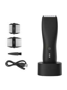 Recortadora corporal definitiva - Afeitadora eléctrica para vellos en zonas íntimas para hombres y mujeres, recortadora de vello púbico, recortadora de bikini, recortadora de zona inguinal y corporal con diseño fácil de limpiar, inalámbrica, impermeable y portátil, un regalo perfecto para las vacaciones