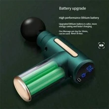 Compact Portable Percussion Massage Gun, Pocket Sized Deep Tissue Massager, Handheld Massage Device, Great Gift For Men And Women, Father's/Mother's Day - Green - View 6