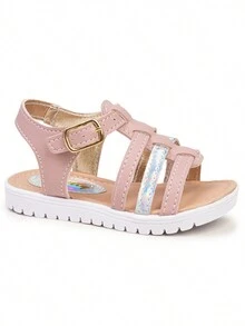 FZ Ferenzo Children's Sandals Kids Girls Girls Walking School Playing Light Soft Comfort - 乾枯玫瑰色 - 查看 6