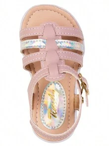 FZ Ferenzo Children's Sandals Kids Girls Girls Walking School Playing Light Soft Comfort - 乾枯玫瑰色 - 查看 9