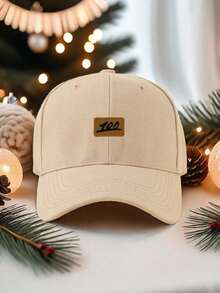 1 件男士百分拼接帽，硬顶涤纶棒球帽，时尚简约纯色四季弧形帽檐帽，满分代表自信与活力，可调节尺寸，适合日常搭配、户外休闲、节日礼物， - 能量100分 - 查看 9