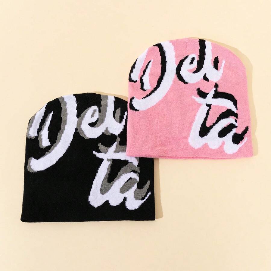 1 chiếc mũ len, mũ ấm thể thao ngoài trời, mũ Jacquard dành cho cả nam và nữ, mũ hợp thời trang, mũ đẹp và cá tính. - Nhiều màu - Xem 1