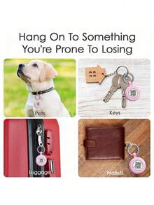 Thiết bị định vị bằng silicon cho thú cưng, thiết bị theo dõi chống thất lạc cho chó mèo, phù hợp với AirTag, cho vòng cổ/dây nịt cho thú cưng, túi xách, chìa khóa, người già, trẻ em - màu đen - Xem 9