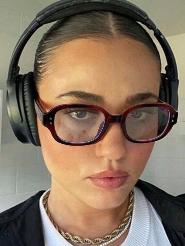 1/2/3pcs Women/Unisex Oval Casual Commuting Preppy Work Style Light Vintage Fashion Plano Glasses, Best For Valentine's Day Gifts And Back To School, Autumn/Winter Accessories