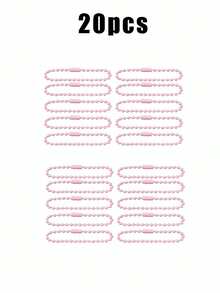 10/20 件 Diy 珠宝手工配件油漆珠链、彩色珠链、圆珠链、包包挂链、玩偶珠宝吊坠挂链、吊牌链、彩色金属珠链钥匙扣连接器、手链、时尚配饰 - 彩色 - 查看 13