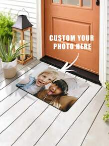 1pc Customized Doormat, Photo Doormat, Text Bathroom Mat, Family Name Custom Doormat, Personalized Welcome Doormat - Multicolor - View 5