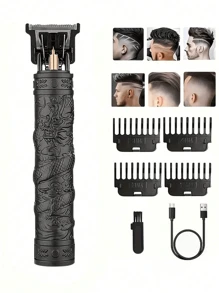 Hair Clipper Electric Pusher Haircut Machine Electric Clipper Oil Head Carving Razor For Bald Head HaircutFast Charging Portable Hair Clipper Multifunctional Household Electric Clipper New Professional Eng