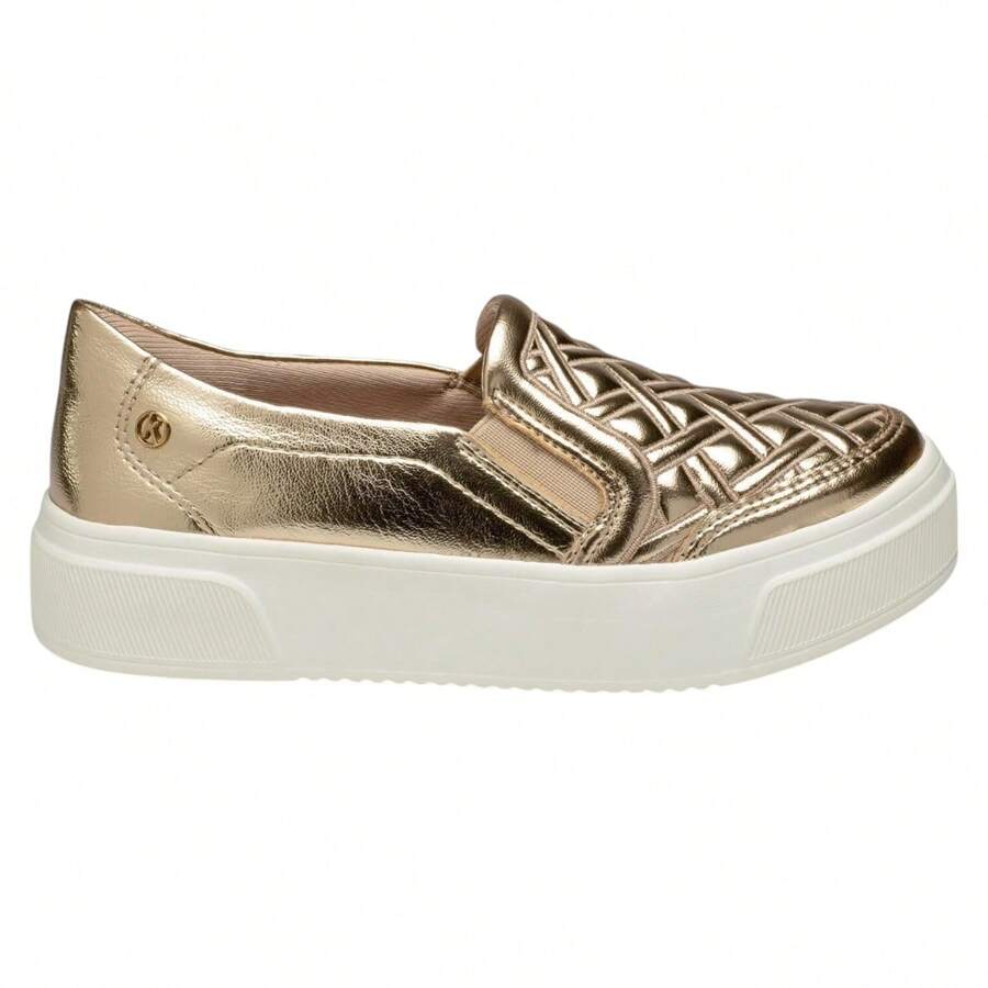 Tênis Kolosh Slip On Flatform Matelassê Calce Fácil - C3555
