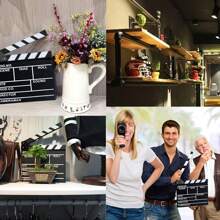 1pc Wooden Movie Clapperboard Accessory - Creative Desk Decor, Photography Prop, Room/Home/Holiday Decoration, Suitable For Indoor And Outdoor Use