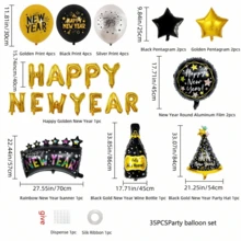 35 件黑金色 2025 年跨年晚会装饰派对活动场景布置 - 黑金 - 查看 10