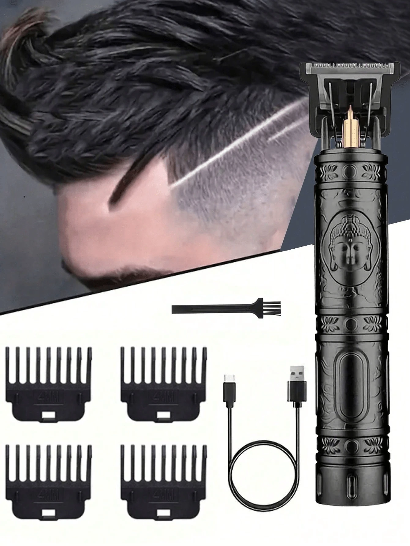 Cross-Border Electric Hair Clipper, Hair Clipper, Hair Clipper, Oil Head Carving Razor, Bald Hair Clipper
