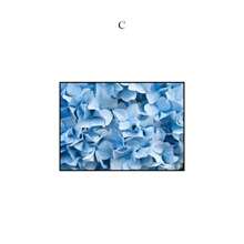 YIKES 1 pièce Murale en canevas florale bleue et blanche, pissenlit, pivoine, orchidée, affiche et impression de plante à fleurs, cadeau idéal pour la décoration moderne d'une salle de séjour et de la maison, sans cadre