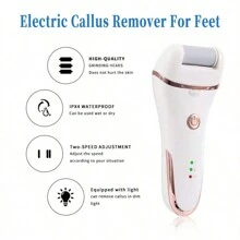 Electric Callus Remover Machine Feet Removes Calluses And Foot Grinder Portable Rechargeable Electronic Foot Exfoliator - White - View 2