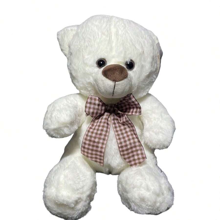 White Teddy Bear With Bow 30cm - HK Baby - 白色 - 查看 1