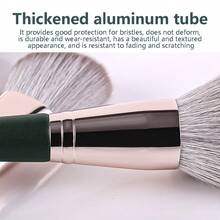 1/14件套绿色云朵化妆刷套装，软木手柄美妆工具套装，适合初学者、女孩和女士，化妆刷套装，化妆刷套装，化妆刷套装，全套化妆工具，化妆刷套装，全套化妆工具，化妆刷套装，化妆刷套装，化妆礼盒套装 - 綠色 - 查看 6