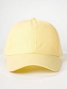 1pc Solid Color Baseball Cap,Adjustable,Sun Protection,Casual Outdoor,Suitable For Spring,Autumn,Travel,Beach Vacation, Unisex Young People Hat, Y2K Style