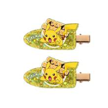 pocket monsters Two Pieces Set Of Pokemon Hair Clips With A Straight Clip And Edge Clip, Suitable For Makeup, Outdoor, And Home Use Claw Clips Hair Claws Hair Barrettes, School Stuff - CSO0742 - View 6