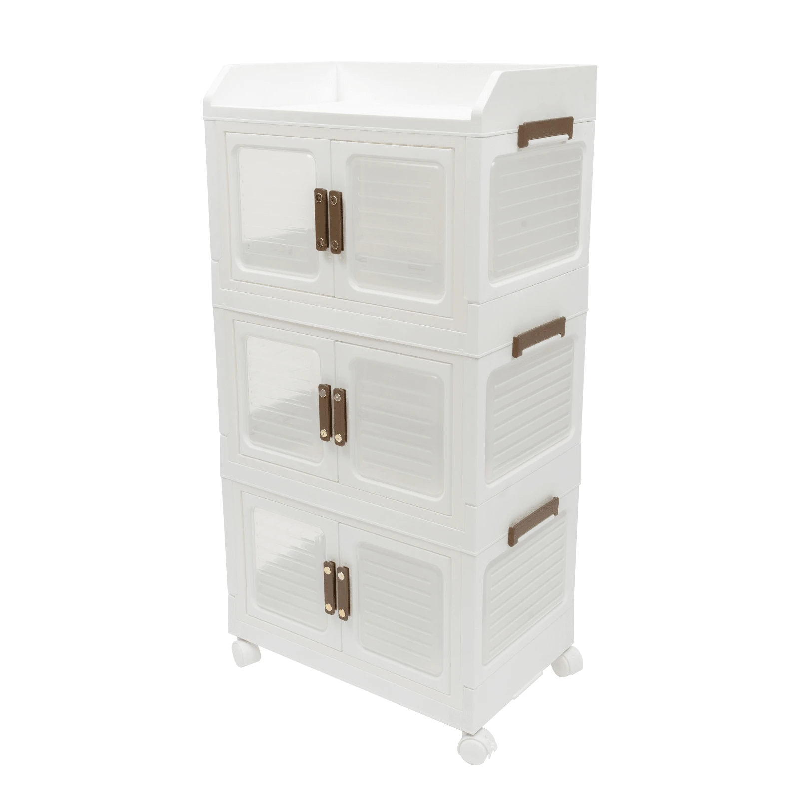 LOYALHEARTDY Plastic Collapsible Storage Bins With Lids And Wheels