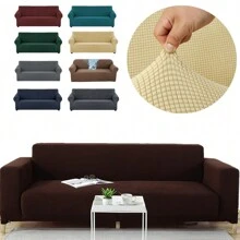 1PC 1/2/3/4 Seater Elastic Sofa Cover For Living Room Scratch Resistant Thick Armchair Couch Cover L Shaped Corner Sofa Cover Stretch Sofa Slipcovers Chair Protector Home Decor Gifts Birthday Graduation - Multicolor - View 2