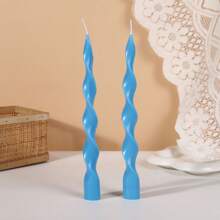 1 Box Of 4 Pcs Conical Spiral Candles, 1 Box Of 2 Pcs Coarse & Fine Spiral Long Candles, Suitable For Seasonal Festival Photography Atmosphere, Gifts, Romantic Candlelight Decor, Men/Women Gift, Outdoor Picnic Emergency Lighting, Odorless Dinner Party/Birthday/Wedding/ Candles,Room Decor,Gifts - Multicolor - View 31