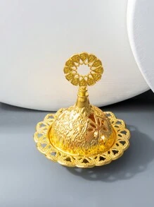 1 件装金属锌合金金色香炉家具摆件办公桌摆件