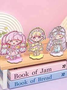 Pegatinas magnéticas decorativas cambiables Aki-Chan, imanes magnéticos de pie intercambiables para nevera, pegatinas magnéticas reutilizables DIY creativas - Unitalla - Ver 5