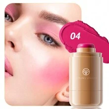 YOUNG VISION 6 Pocket Blush Stick For Natural Matte Lip And Cheek Portable Pocket Blush Cream - 彩色 - 查看 9