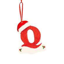 1 pieza Adorno colgante en forma de letra del abecedario A-Z para árbol de Navidad, 26 letras para decoración del hogar de Navidad y Año Nuevo, ornamento DIY de acrílico - Multicolor - Ver 20