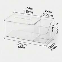 1 件透明纸巾收纳盒简易家用 PET 纸巾容器客厅抽屉纸盒面纸餐厅餐巾收纳盒、纸巾盒、桌子、纸巾架、纸巾架、家庭、厨房、浴室纸巾盒、桌上餐巾纸架、纸巾架、厨房、厨房卷纸架、纸巾卷架、厨房纸巾纸、纸巾架、纸巾架、纸巾架、厨房卷纸架 - 彩色 - 查看 7